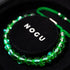 Lune verdoyante | Argent | Bracelet Verre Double Galaxie
